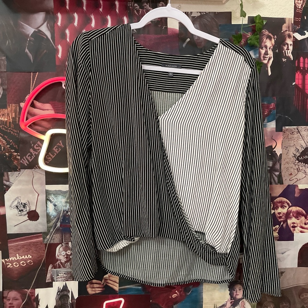 Pinstripe Flowy blouse